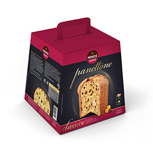 PANETTONE CLASSICO (ΜΕ ΣΤΑΦΙΔΕΣ & ΚΥΒΟΥΣ ΠΟΡΤΟΚΑΛΙΟΥ) 500g